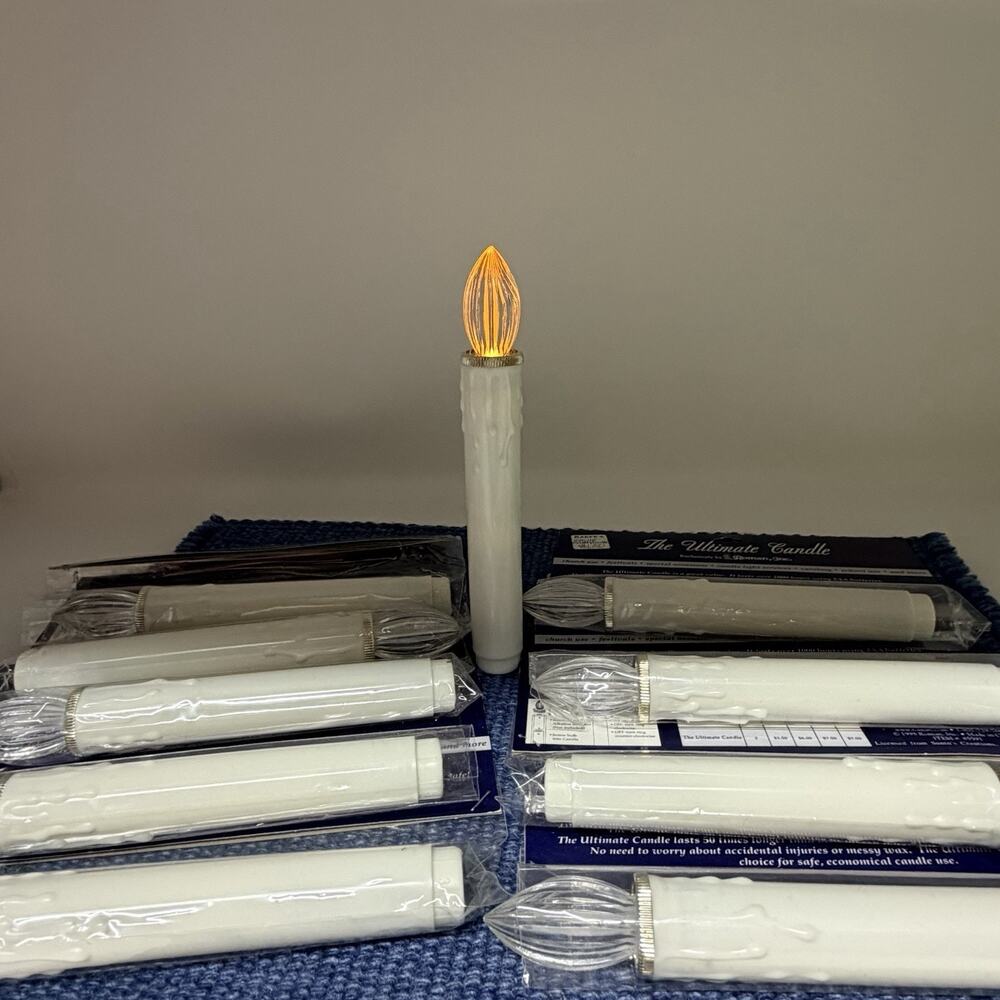 Vintage The Ultimate Candle Battery-Operated Flameless Roman Inc 1998 LOT OF 10